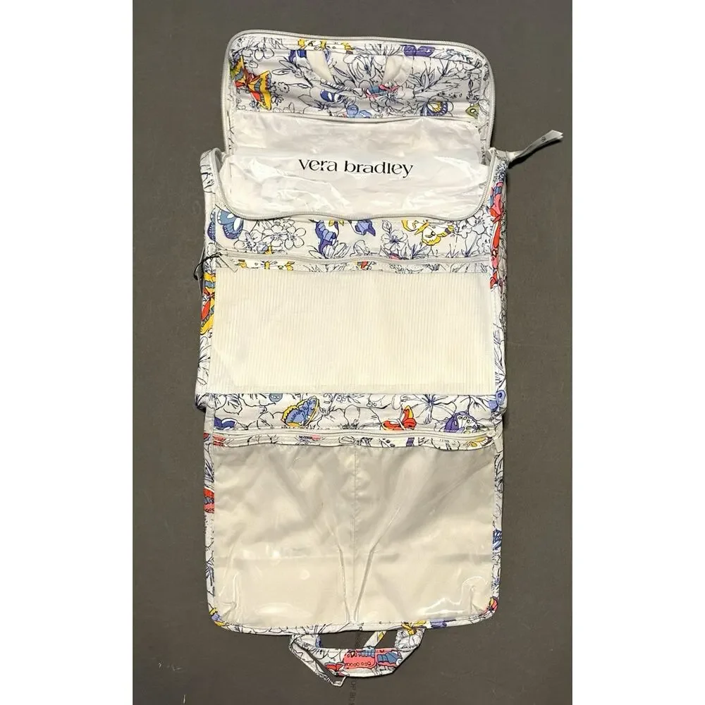 Vera Bradley Coast Breezy Butterflies Grand Hanging Organizer Travel Makeup Bag